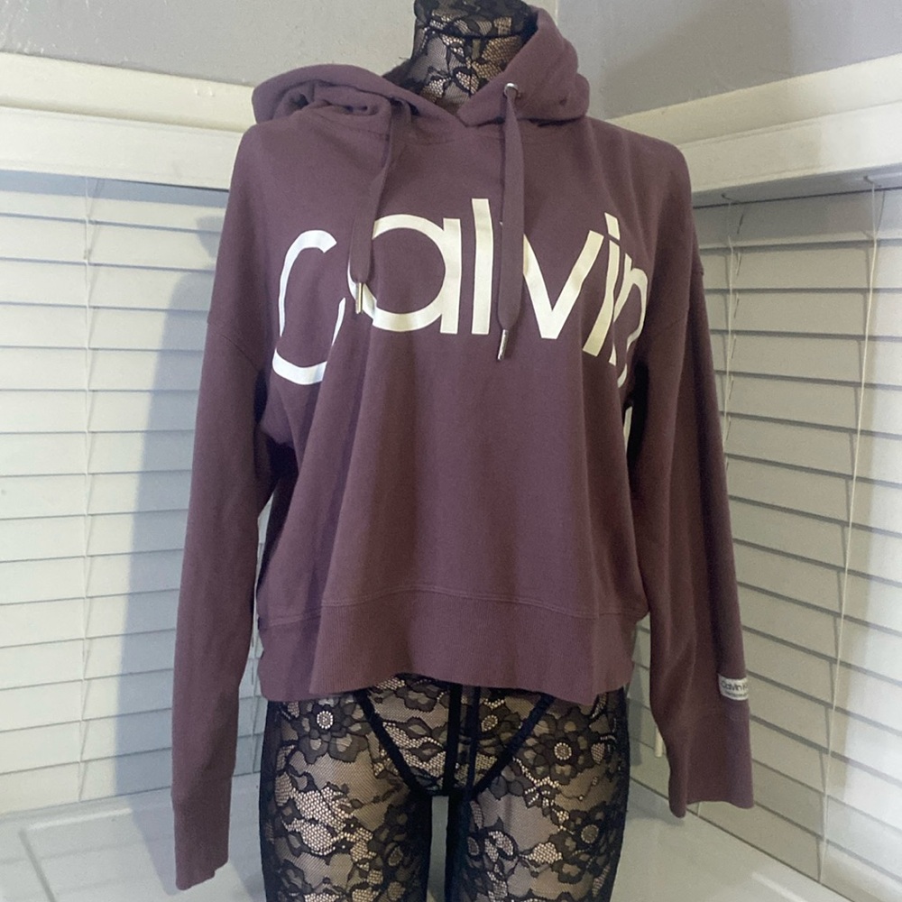 Calvin Klein pullover sweater with hoodie size <M>